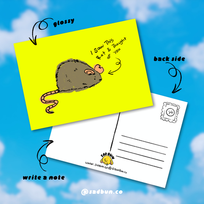 You as a Rat 5x7 Postcard