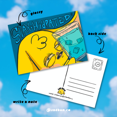 Stay Hydrated 5x7 Postcard