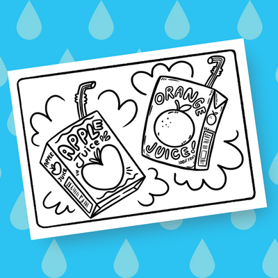 Juices Coloring Print