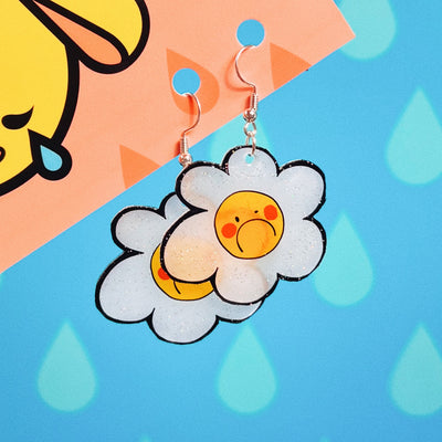 Sad Flower Earrings