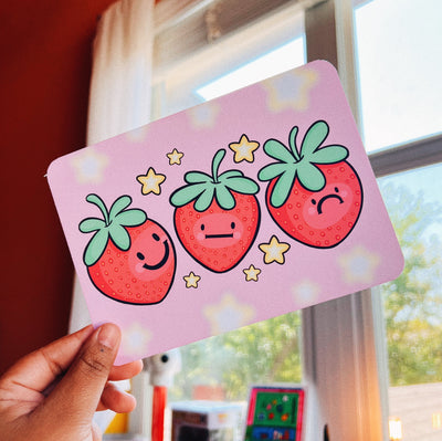 Emotional Strawberries Print