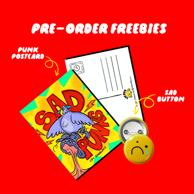 PRE-ORDER: SAD PUNKS by SadBun Coloring Book!