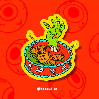 Zombie Cake Sticker