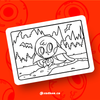 SAD BUN VAMP Coloring Print