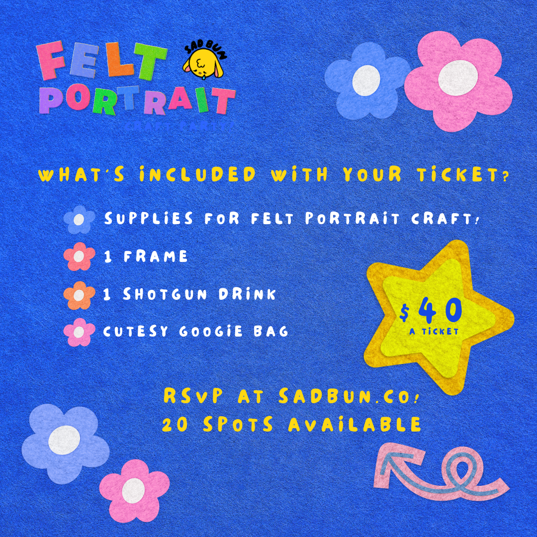 Felt Portrait Craft Party - 1 TICKET