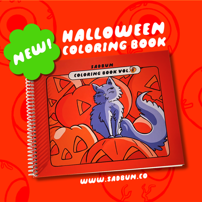 SadBun Coloring Book Vol. 2 - Halloween Edition!