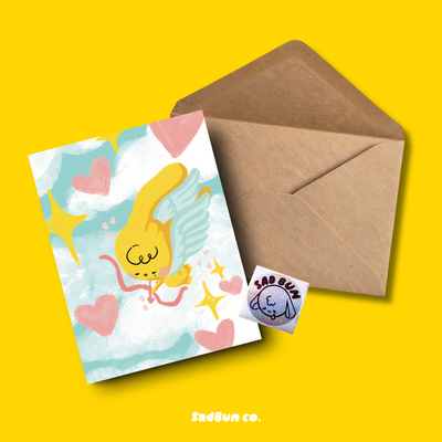 Cupid Bun Card