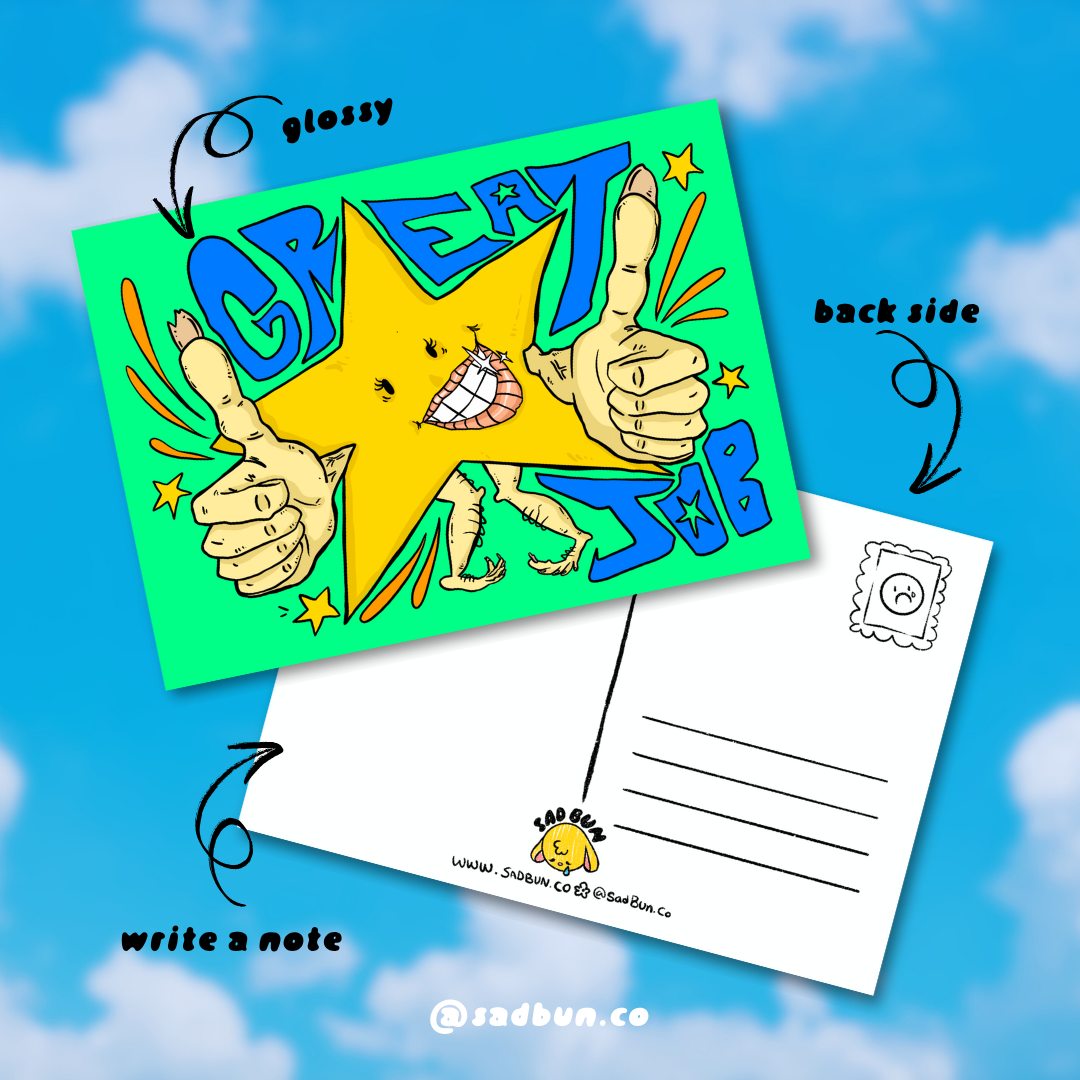 Great Job 5x7 Postcard