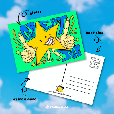 Great Job 5x7 Postcard