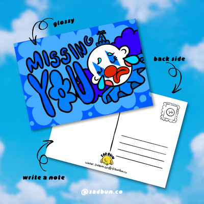 Missing You 5x7 Postcard