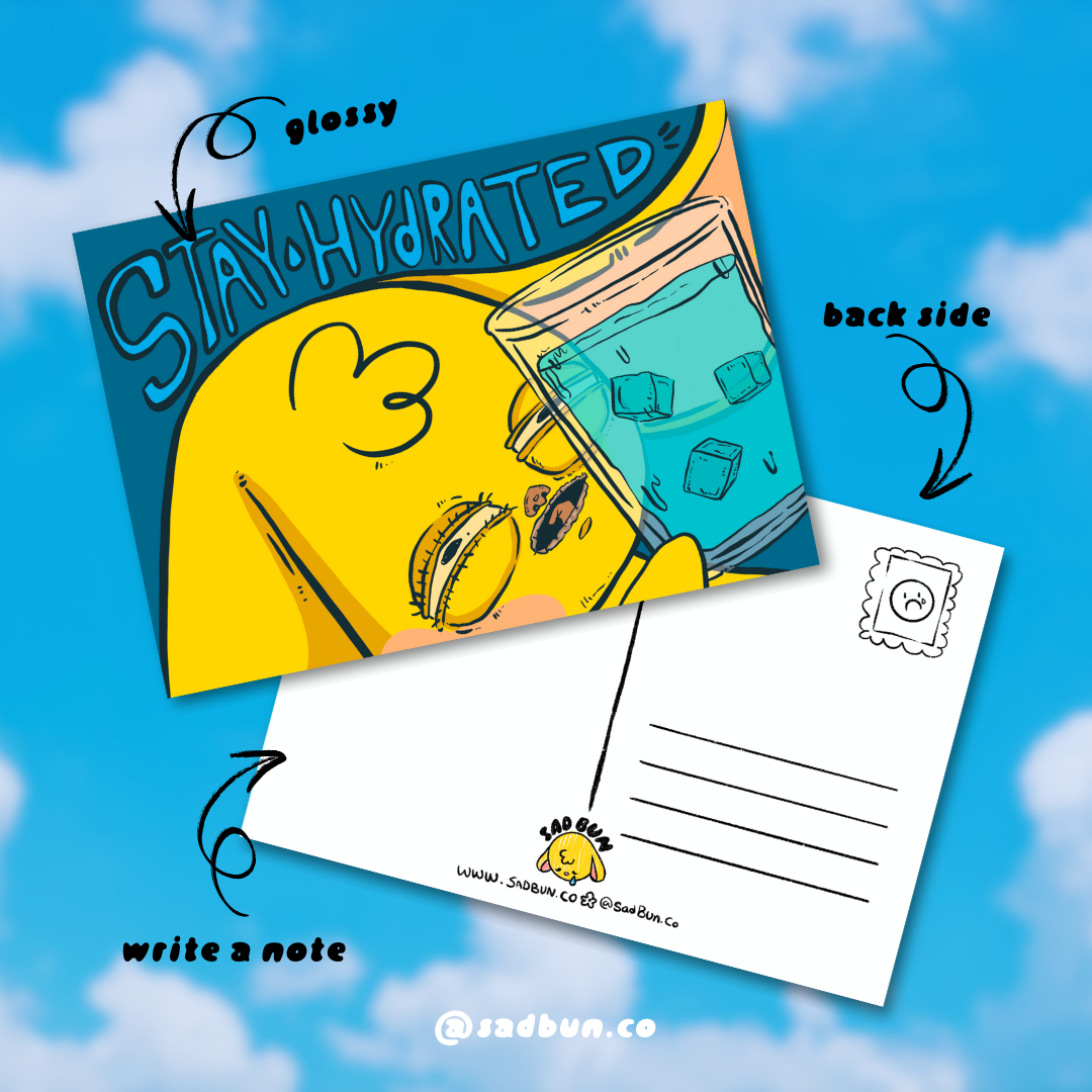 Stay Hydrated 5x7 Postcard