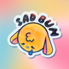 Holographic SadBun Sticker