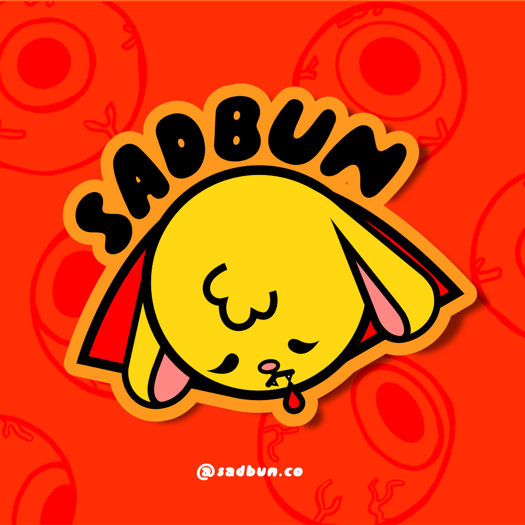 Vamp Sad Bun Sticker
