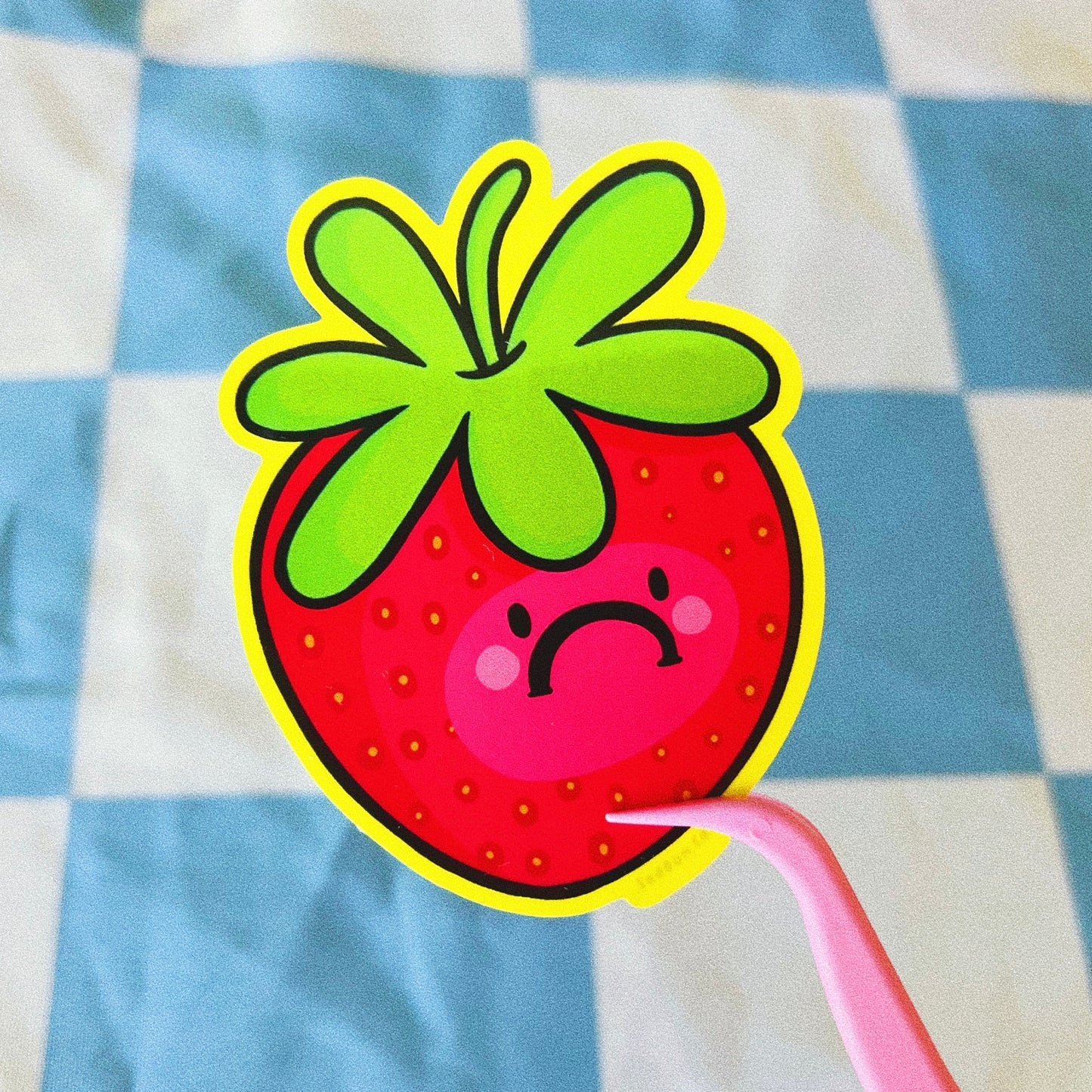 Sad Strawberries Sticker