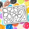 Two Flowers Coloring Print