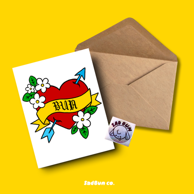 Heart Bun Card