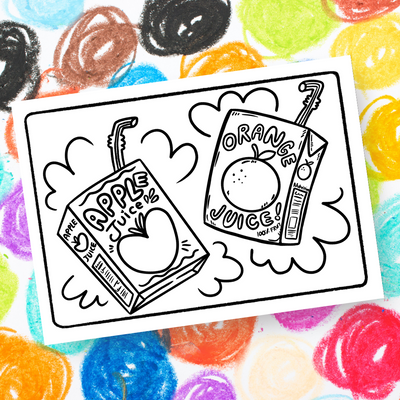 Juices Coloring Print