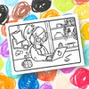 Girl Coloring Print