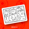 SADBUN PUMPKIN Coloring Print