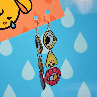 Eye Nose Mouth Earrings