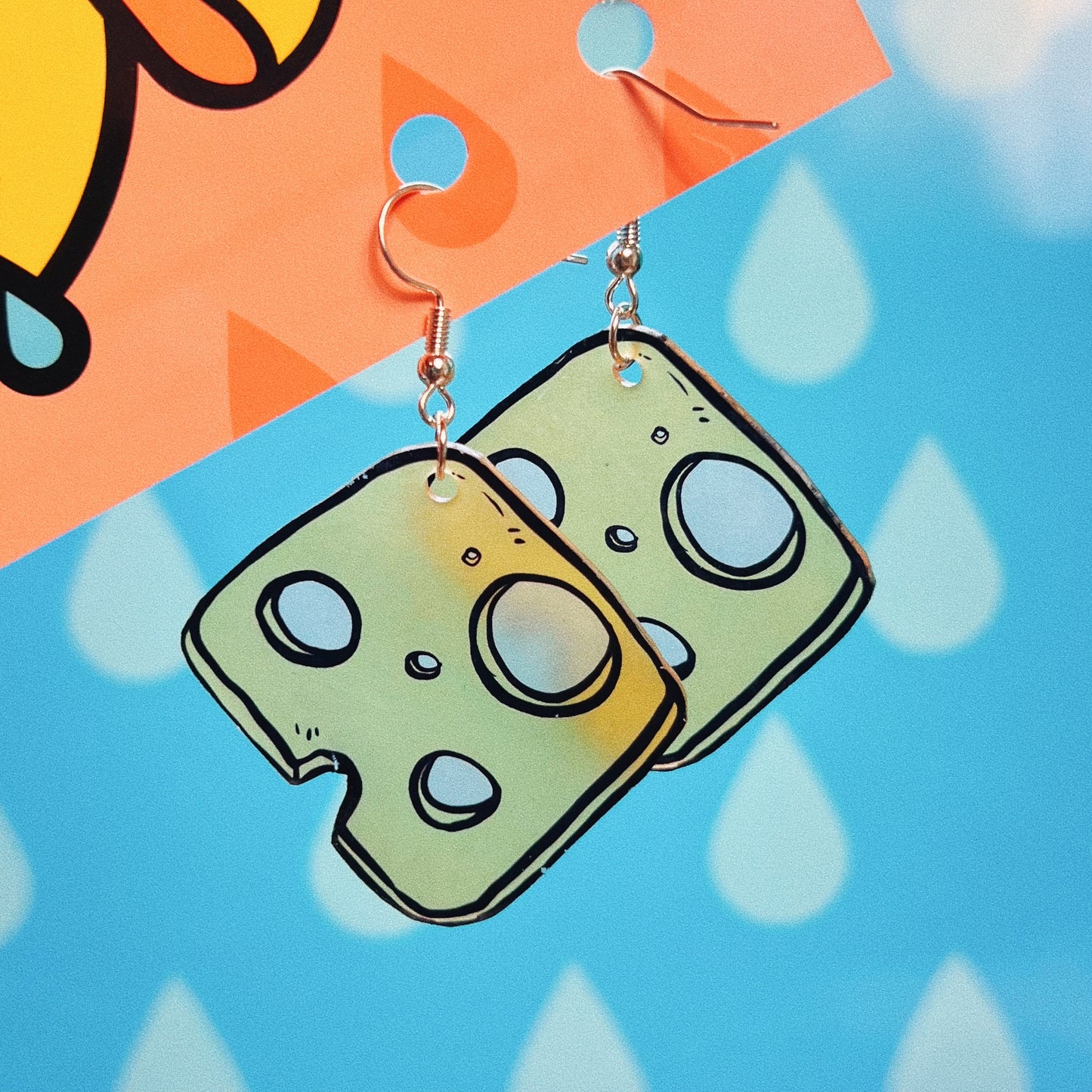 Cheese Earrings