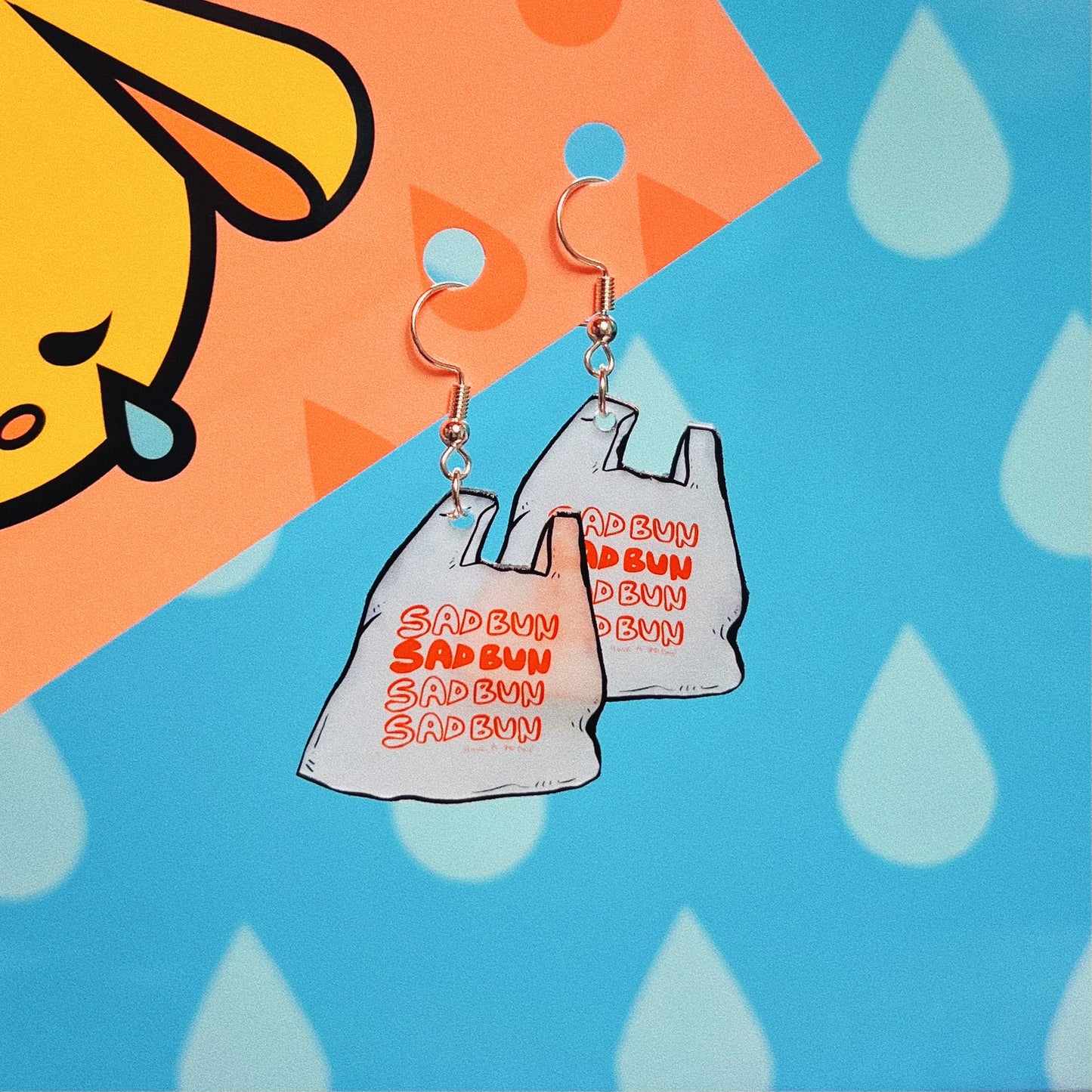 Plastic Bag Earrings