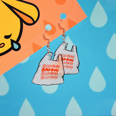 Plastic Bag Earrings