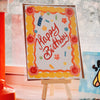 Yellow Cake Birthday Greeting Card