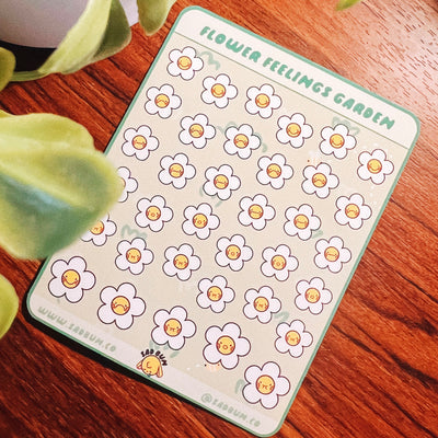 FLOWER FEELINGS GARDEN STICKER SHEET