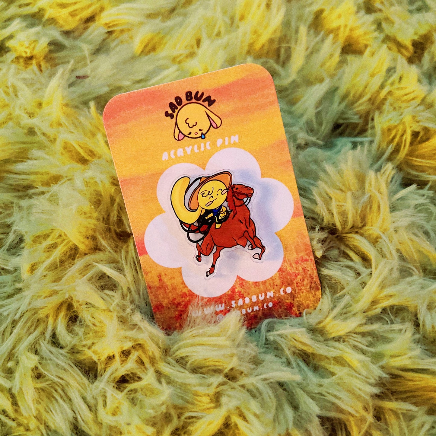 CowBun Acrylic Pin