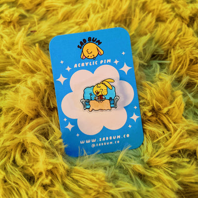 SnackieBun Acrylic Pin